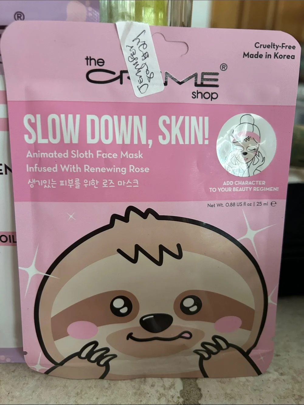 The Creme Shop Kids Pink Slow Down, Skin! Animated Face Mask & Foot Mask Set